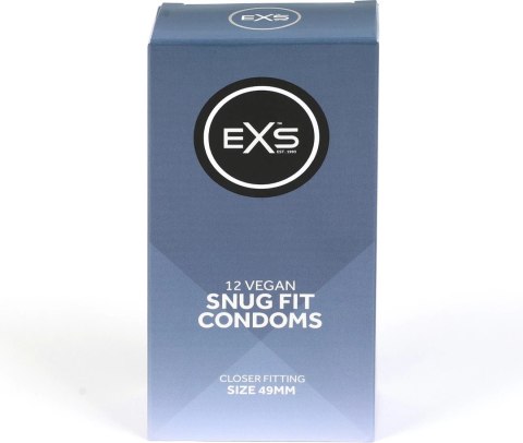 EXS Snug Fit 12 sztuk - precyzyjne dopasowanie, 49 mm, cienkie