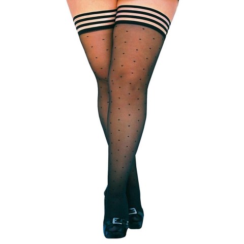 Kixies Ally D - Pończochy w kropki, antypoślizgowe, rozmiar uniwersalny