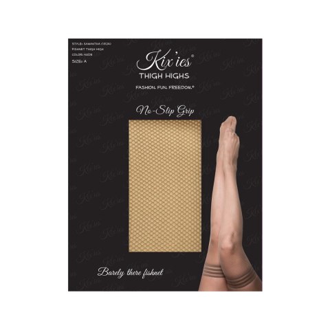 Kixies Samantha A - Pończochy z antypoślizgowym systemem, czarne