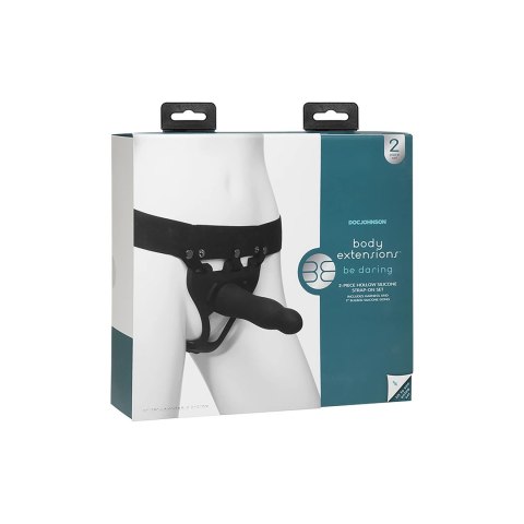 Doc Johnson Body Extensions Daring - silikonowa uprząż z pilotem, 10 trybow