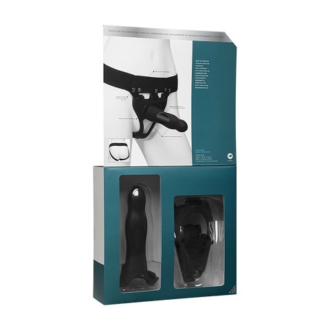 Doc Johnson Body Extensions Daring - silikonowa uprząż z pilotem, 10 trybow