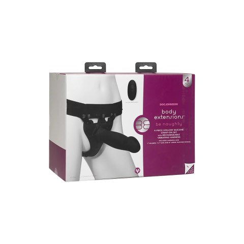 Doc Johnson Body Extensions Naughty - silikonowa uprząż z pilotem