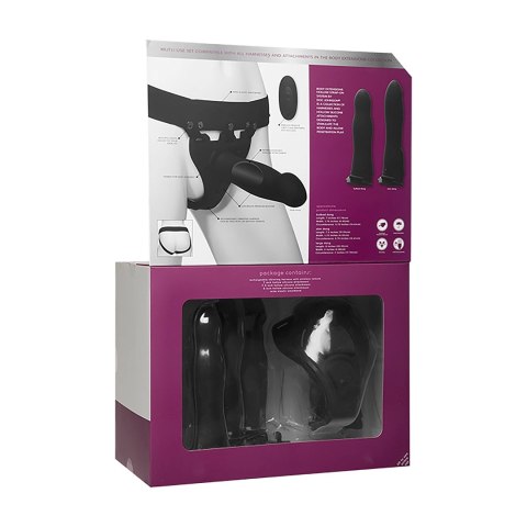 Doc Johnson Body Extensions Naughty - silikonowa uprząż z pilotem