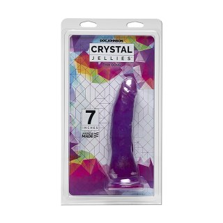 Doc Johnson Crystal Jellies 18 cm - przezroczysty anatomiczny model z przyssawką