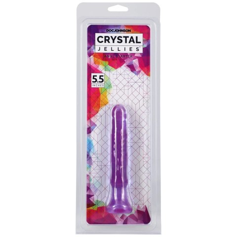 Doc Johnson Crystal Jellies 6" Anal Starter korek elastyczny rożowy