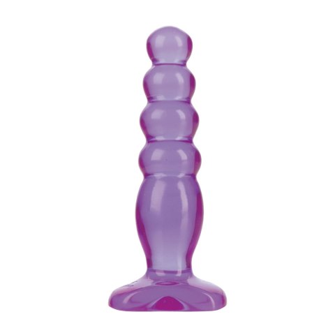 Doc Johnson Crystal Jellies Delight 12 cm - anatomiczny korek, rożowy