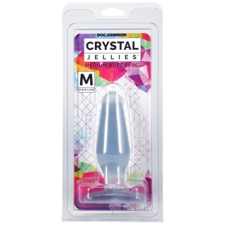 Doc Johnson Crystal Jellies Medium Plug - elastyczny korek średni