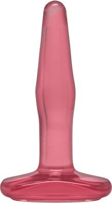 Doc Johnson Crystal Jellies Small Plug mały anatomiczny rożowy