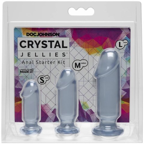 Doc Johnson Crystal Jellies Zestaw startowy 3 elementy - rożne rozmiary