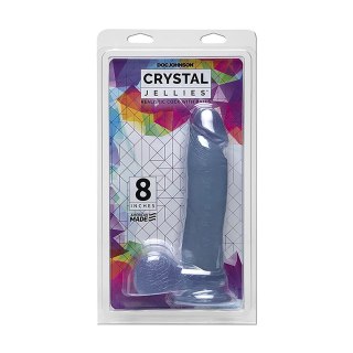 Doc Johnson Crystal Jellies model 20 cm z przyssawką, przezroczysty