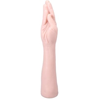 Doc Johnson Hand Model 16 - anatomiczna dłoń, elastyczna, biała