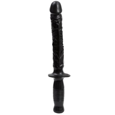 Doc Johnson Manhandler model z uchwytem, PVC, 37 cm, czarny