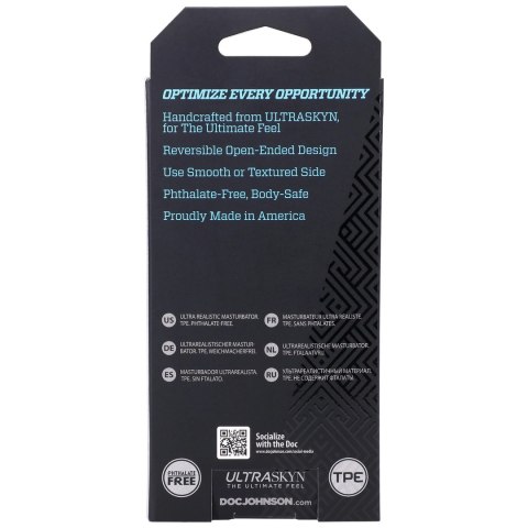 Doc Johnson OptiMALE Link ULTRASKYN dwustronny system masujący Rollerball