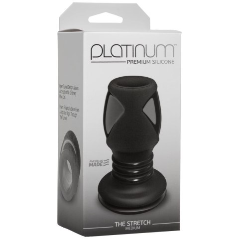 Doc Johnson Platinum Silicone - Korek otwarty średni, silikon medyczny