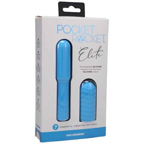 Doc Johnson Pocket Rocket Elite Mini - Kompaktowy model silikonowy 10 cm rożowy