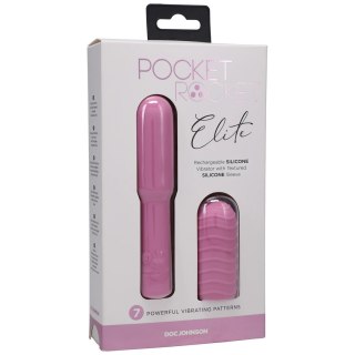 Doc Johnson Pocket Rocket Elite Mini Model Silikonowy 10cm Rożowy