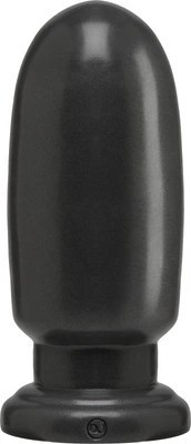 Doc Johnson Shellshock duży korek analny PVC Gun Metal 8,5"