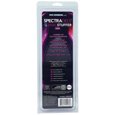 Doc Johnson Spectra Gels Korek anatomiczny z przyssawką 13 cm fioletowy