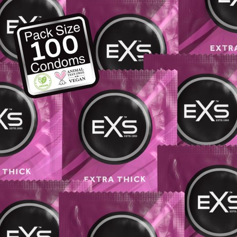 EXS Extra Thick 100 szt. prezerwatywy lateksowe, wzmocnione