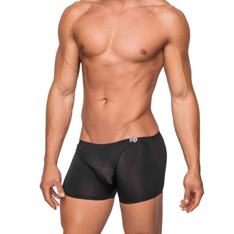 Male Power Seamless Sleek S szorty męskie z niskim stanem czarne