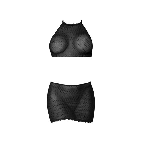 Magic Silk Exposed Komplet Polka Plus Size - Top i Spodniczka