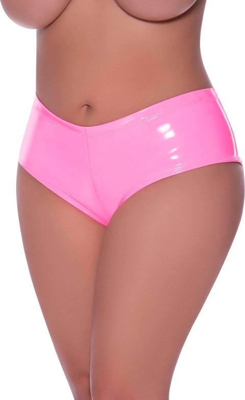 Magic Silk Exposed Plus Size Szorty z Niskim Stanem i Rozcięciem