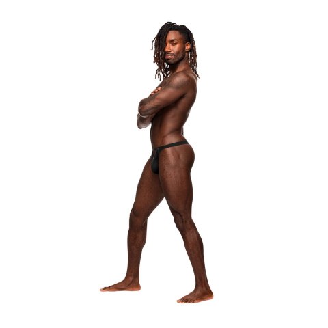 Male Power Magnificence LXL - Stringi Micro V z ozdobnymi przelotkami