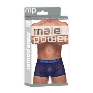 Male Power Diamond Mesh Mini szorty S czarne siateczkowe