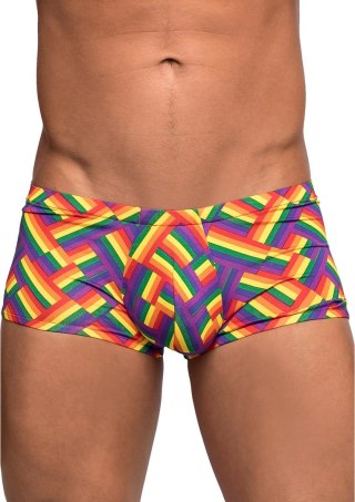 Male Power Impressions Mini szorty XL z paskiem z logo Pride