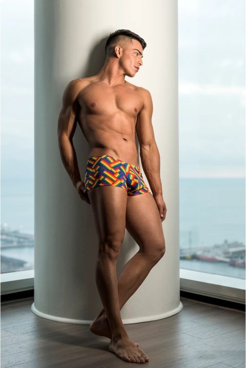 Male Power Impressions Mini szorty XL z paskiem z logo Pride