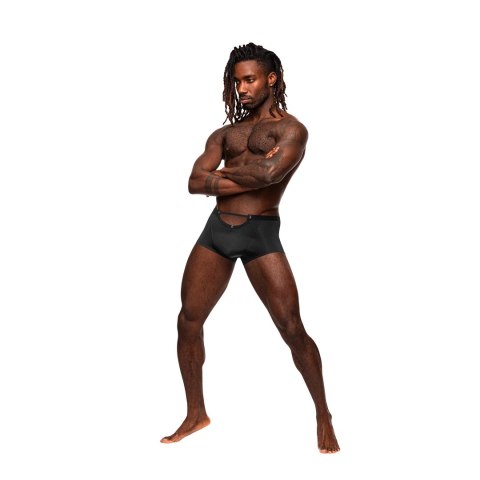 Male Power Magnificence Mini szorty M jade z dekoracyjnymi przelotkami