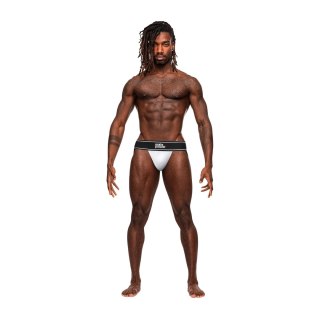 Male Power Modal Rib Jock L/XL - komfortowe stringi z otwartym tyłem