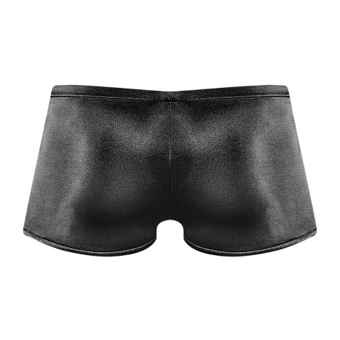 Male Power Satin Spandex Lo Rise szorty męskie czarne M wygodne