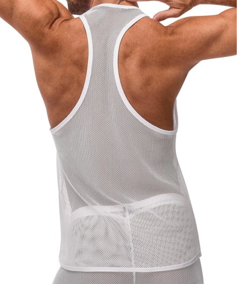 Male Power Stretch Net Top L/XL czarny siateczkowy tank