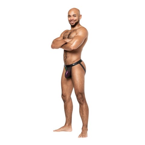 Male Power Uplift Jock Hocus Pocus - anatomiczny pas satynowy czarny