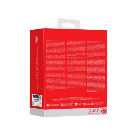 Ouch! Maska neoprenowa na twarz z odpinanym kagańcem czarna