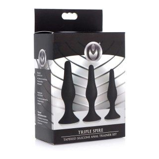 XR Brands Stożkowy silikonowy zestaw do treningu - 3 rozmiary, przyssawka