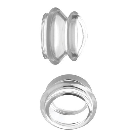 XR Brands silikonowe przyssawki do sutkow S - przezroczyste, zestaw 2 szt.