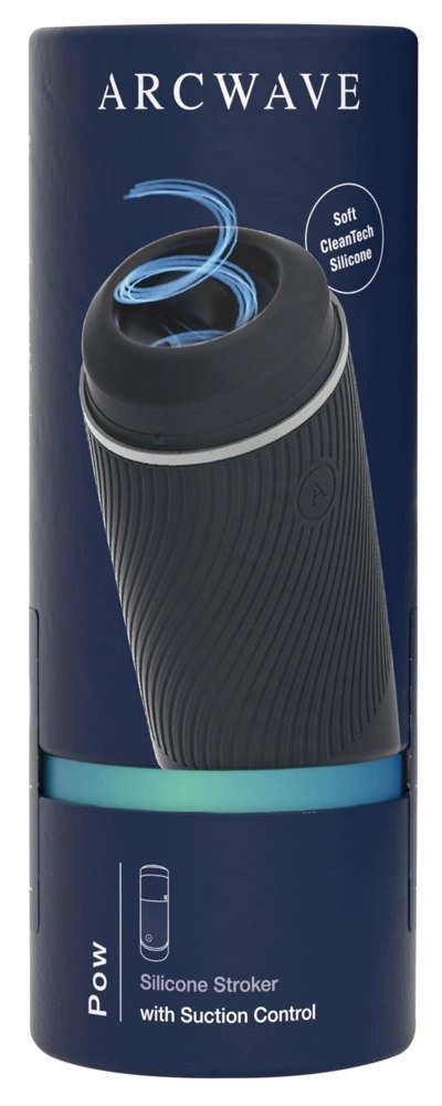 Arcwave Pow Automatyczna Maszyna Intymna, silikon CleanTech, czarna