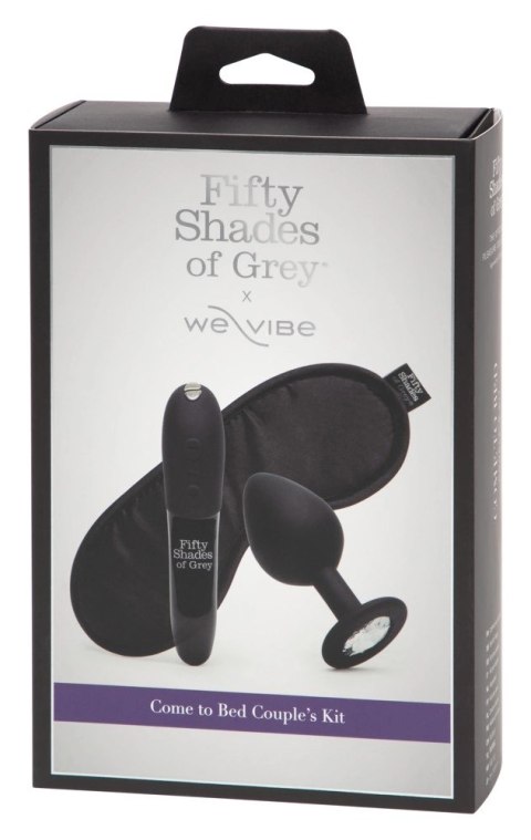Fifty Shades of Grey Zestaw 3w1 Mini Wibrator, Korek z Kryształem, Opaska