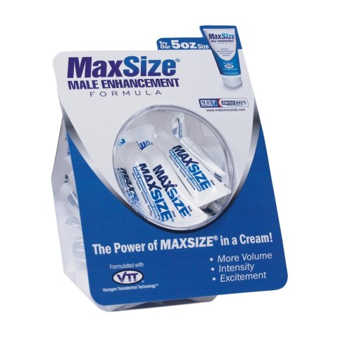 MAX Size Krem dla mężczyzn 10ml - Formuła transdermalna, Fishbowl 50 szt.