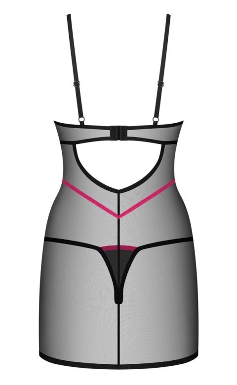 Obsessive Novenes komplet dwuczęściowy czarny M/L regulowany