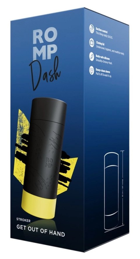 ROMP Dash - Kompaktowa maszyna intymna w eleganckim etui 20 cm
