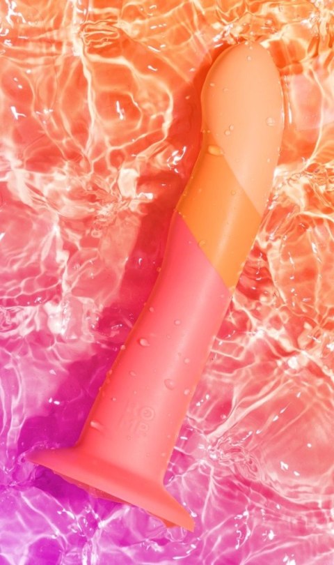 ROMP Dizi Dwukolorowy model falisty silikonowy z przyssawką 18 cm