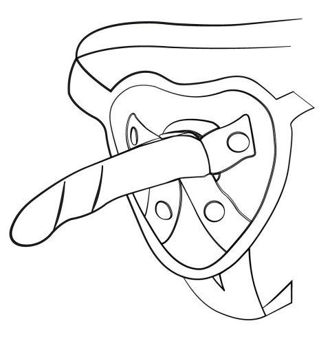 ROMP Dizi Dwukolorowy model falisty silikonowy z przyssawką 18 cm