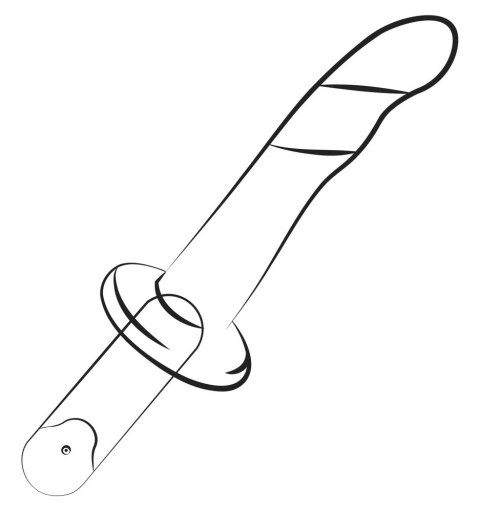 ROMP Dizi Dwukolorowy model falisty silikonowy z przyssawką 18 cm