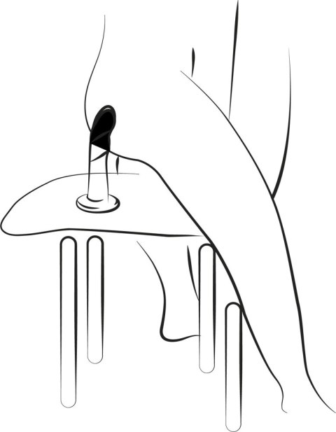 ROMP Dizi Dwukolorowy model falisty silikonowy z przyssawką 18 cm