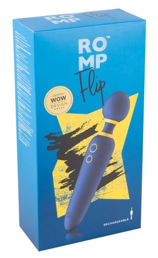 ROMP Flip - Masażer z Ruchomą Głowką, 10 Trybow, Silikonowy, Wodoodporny