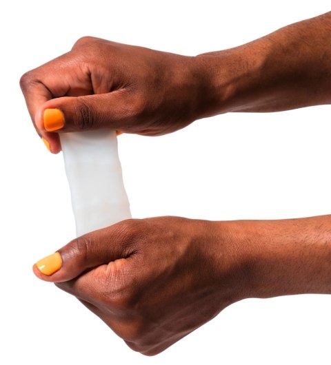 ROMP Mosh Przezroczysty Rękaw Intymny 2 Struktury TPE 6,4 cm