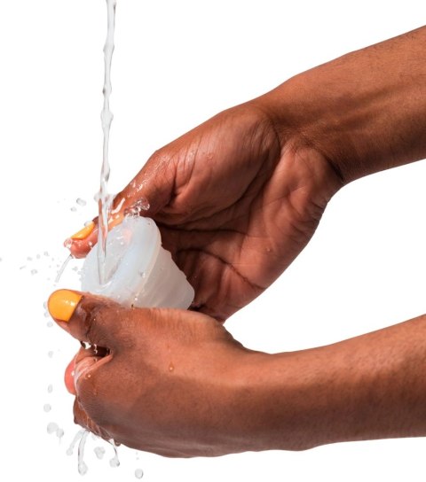 ROMP Mosh Przezroczysty Rękaw Intymny 2 Struktury TPE 6,4 cm